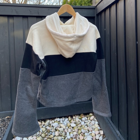 Unique Cropped Champion Hoodie, with flair sleeves - Picture 2 of 5